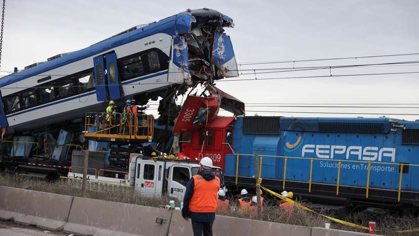 Trains collision in San Bernardo, Chile