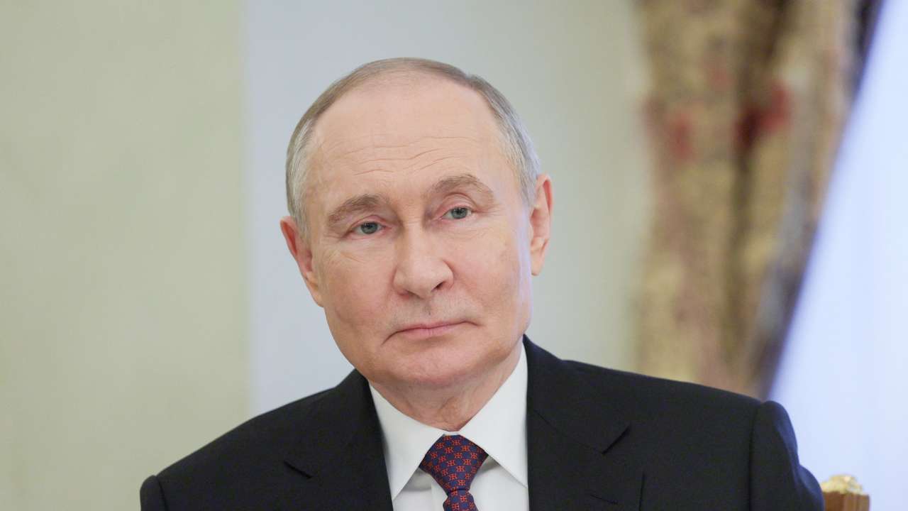 Russian President Vladimir Putin welcomes Serbian Patriarch Porfirije in Moscow