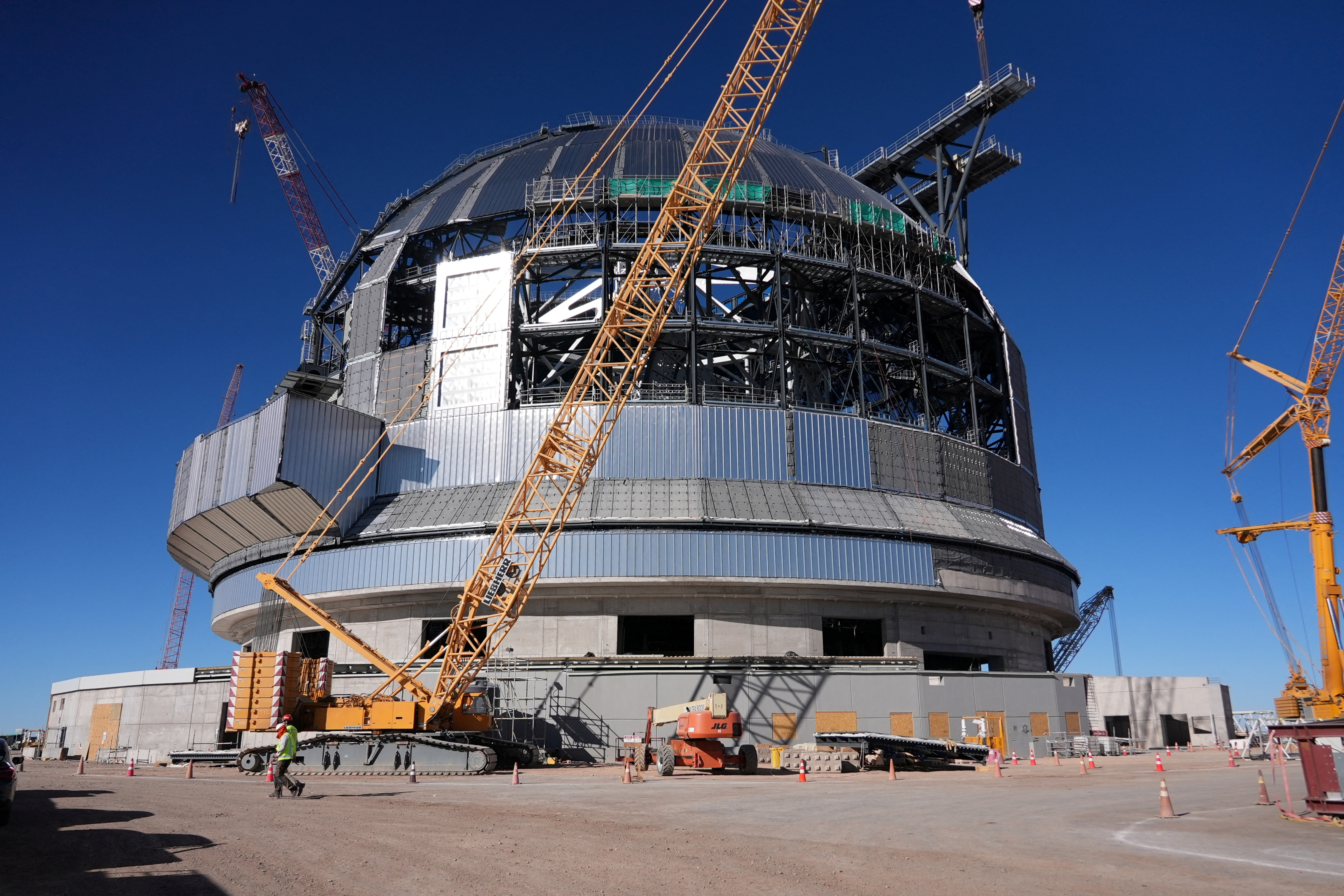 ESO's Extremely Large Telescope construction at Atacama desert in Chile