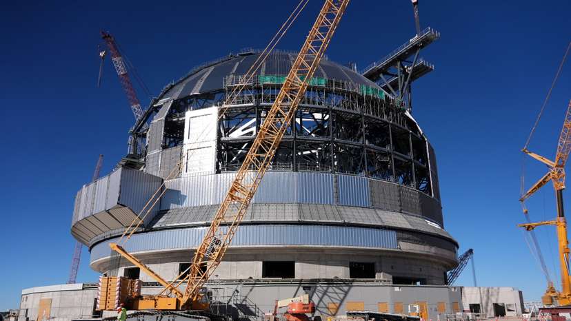 ESO's Extremely Large Telescope construction at Atacama desert in Chile