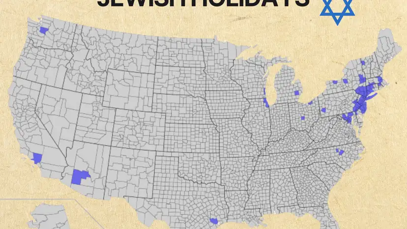 US schools close for Jewish holidays in dozens of counties