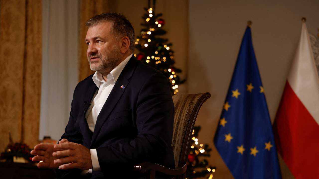 Polish Justice Minister Zurek attends interview with Reuters in Warsaw