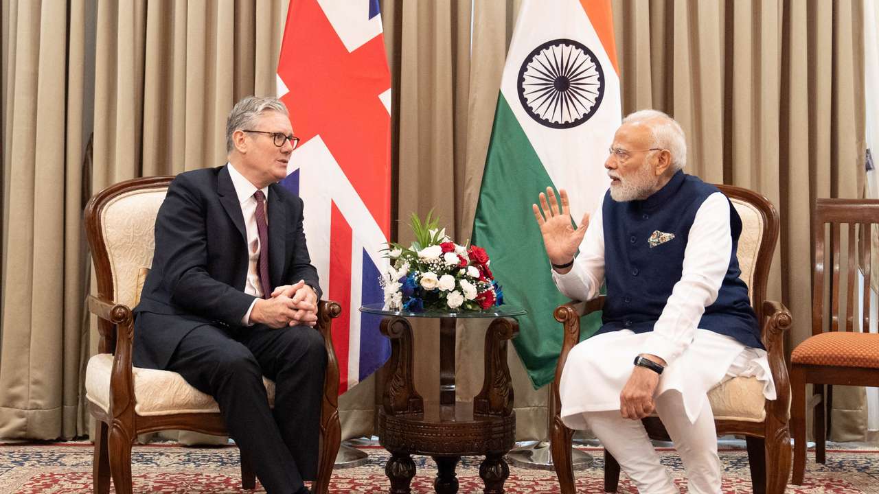 British Prime Minister Keir Starmer Travels To India