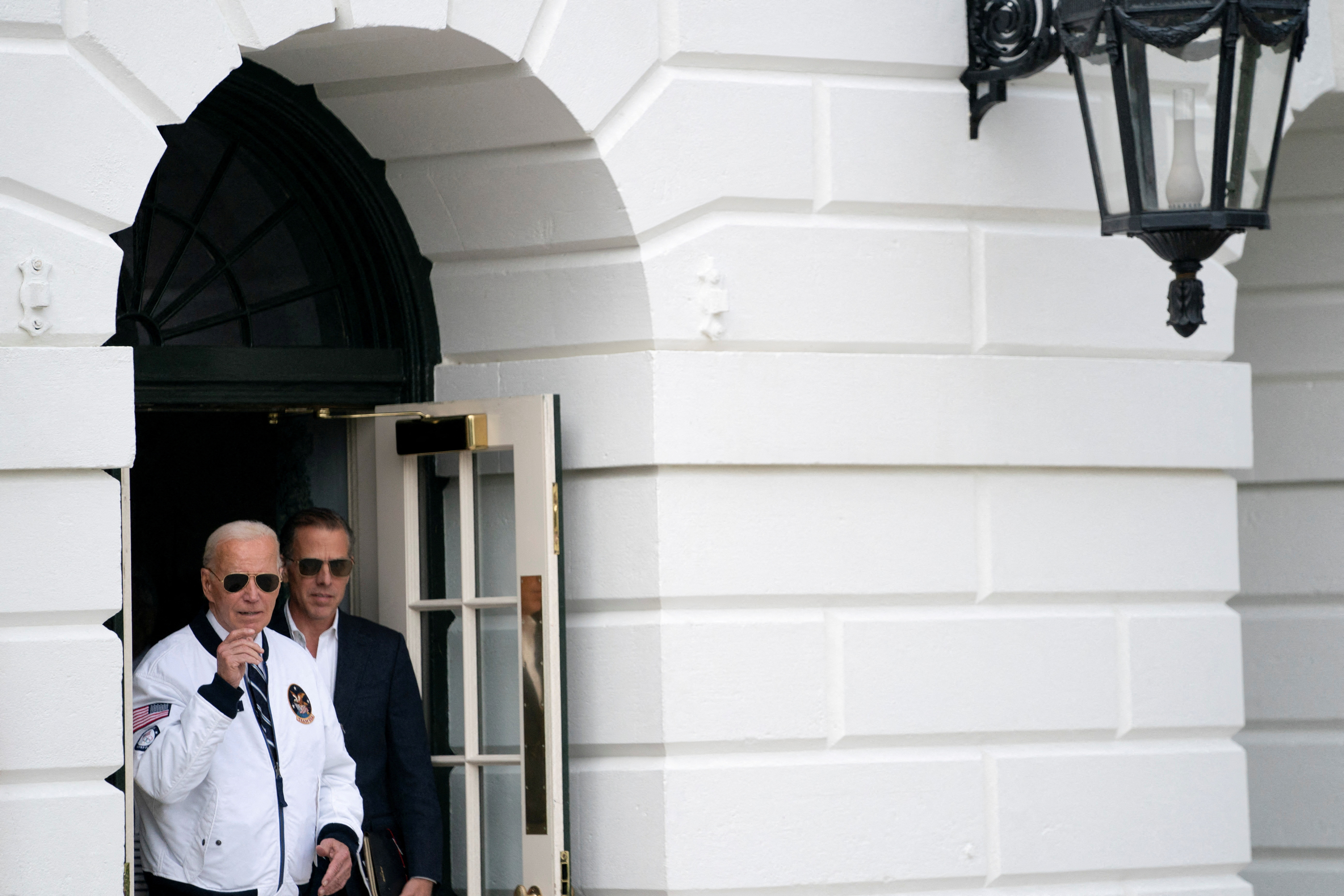 U.S. President Joe Biden departs from the South Lawn of the White House