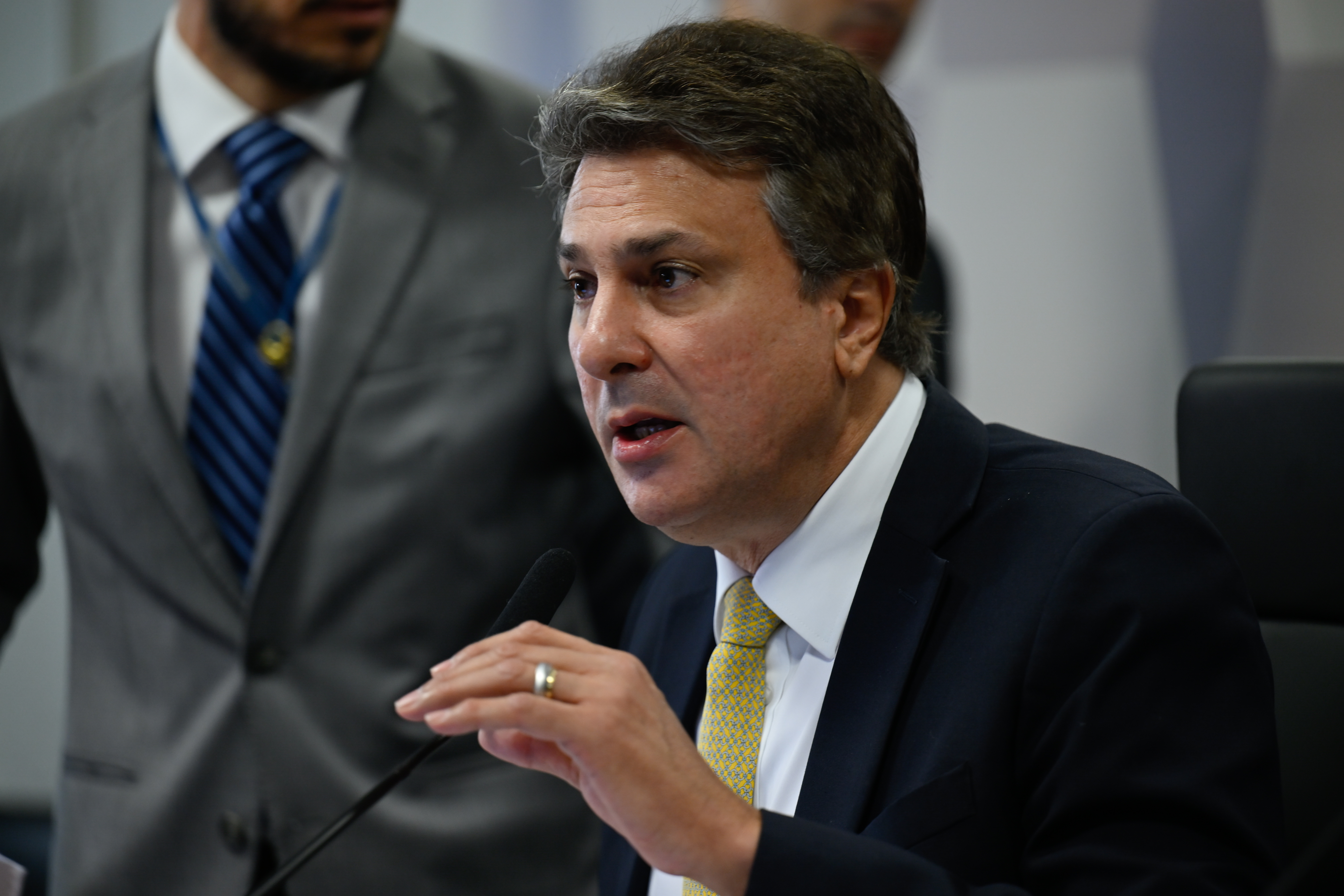 O senador Camilo Santana (PT-CE), porta-voz da campanha eleitoral do petista