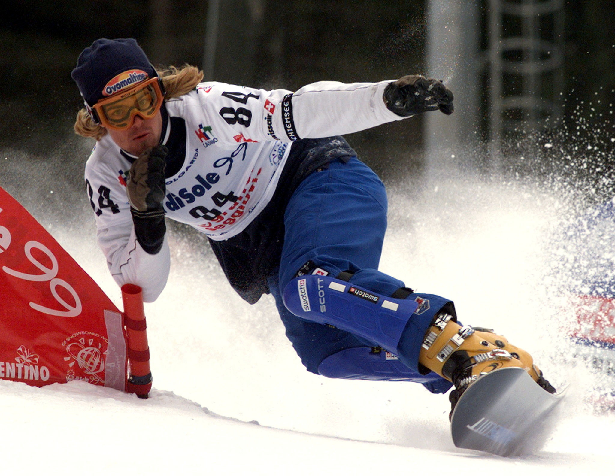 FILE PHOTO: SWITZERLAND'S UELI KESTENHOLZ IN ACTION DURING DUEL SLALOM ISF WORLD CHAMPIONSHIP IN VAL DI SOLE.