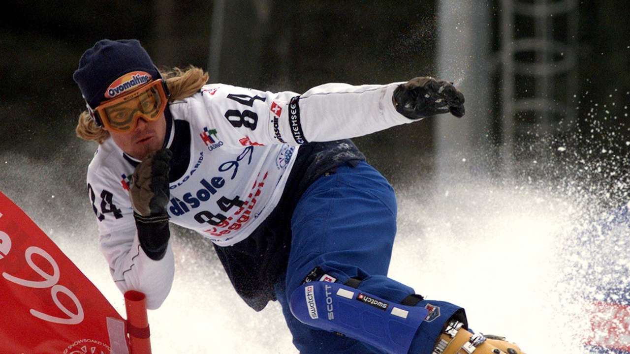 FILE PHOTO: SWITZERLAND'S UELI KESTENHOLZ IN ACTION DURING DUEL SLALOM ISF WORLD CHAMPIONSHIP IN VAL DI SOLE.