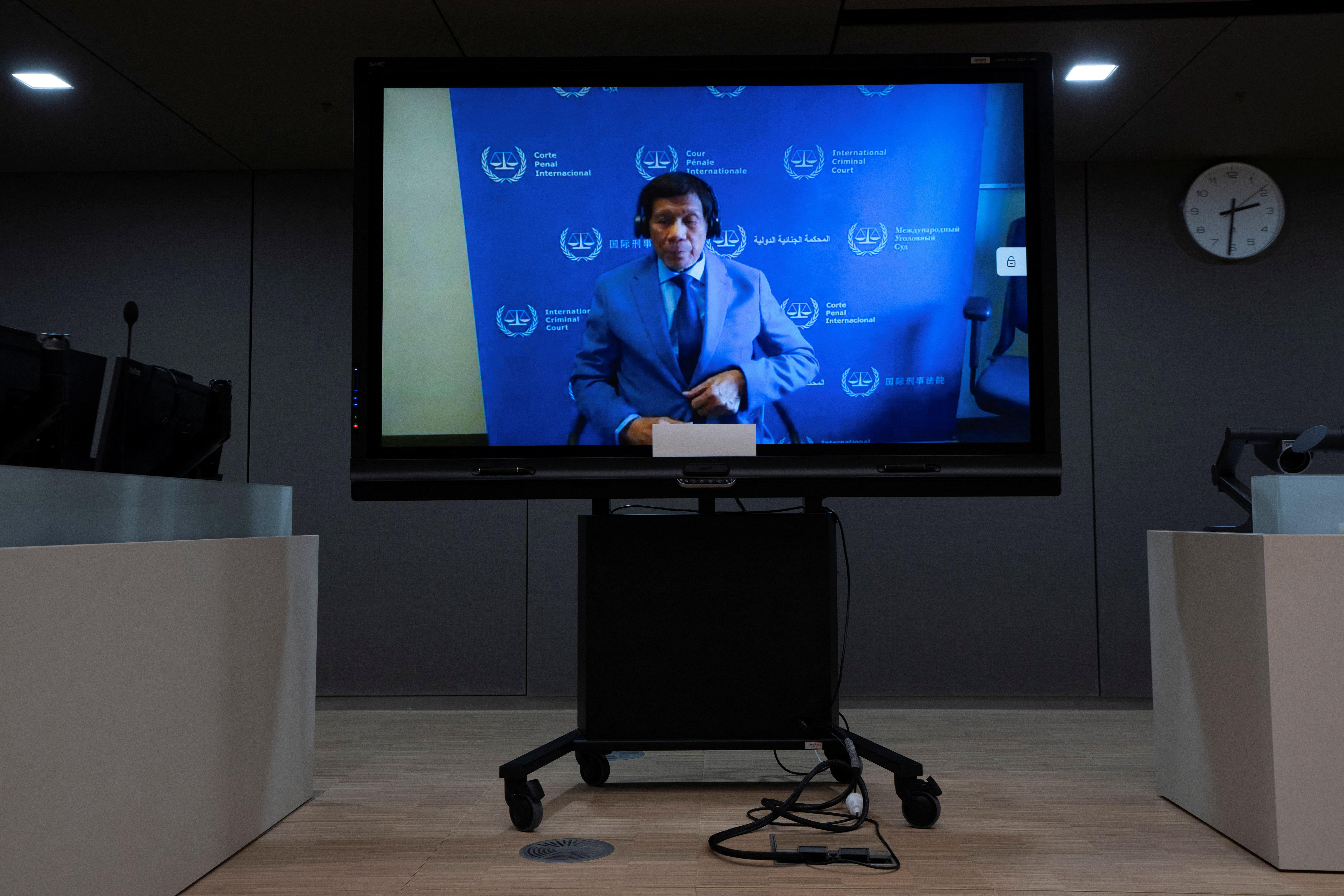 Former Philippine President Duterte makes his first appearance at the International Criminal Court