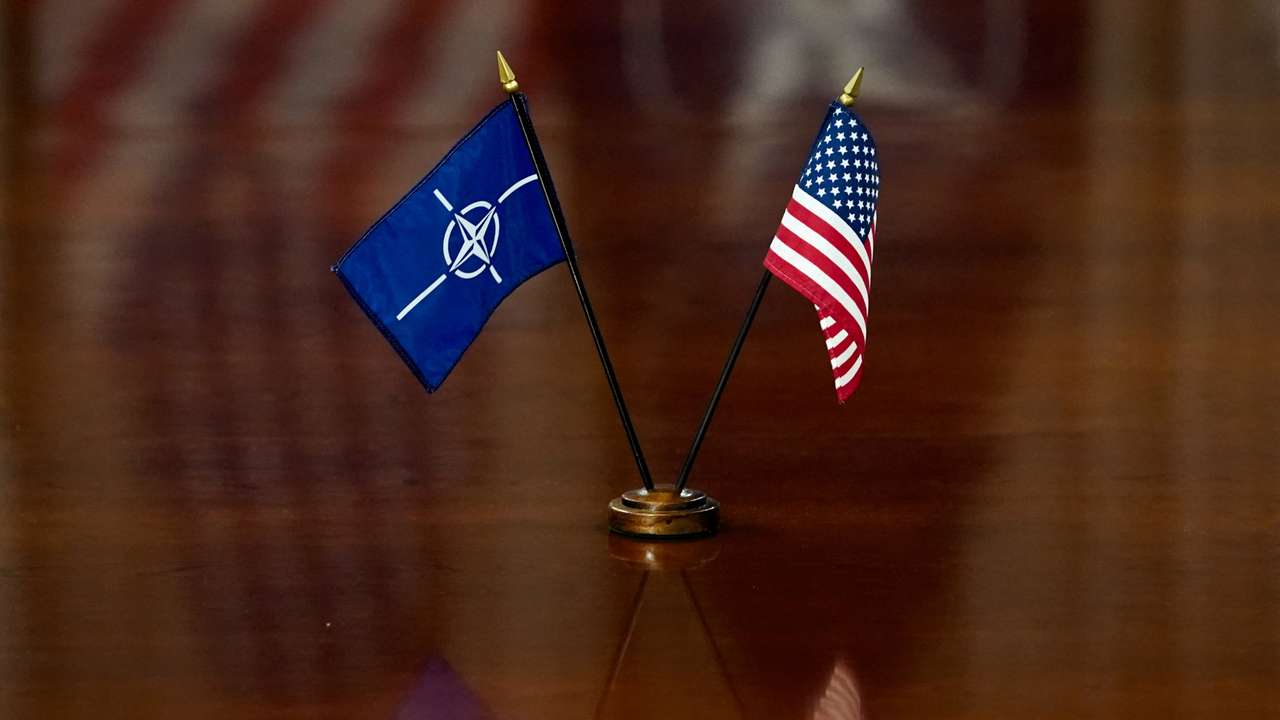 U.S. Defense Secretary Hegseth meets with NATO Secretary General Rutte at the Pentagon in Washington