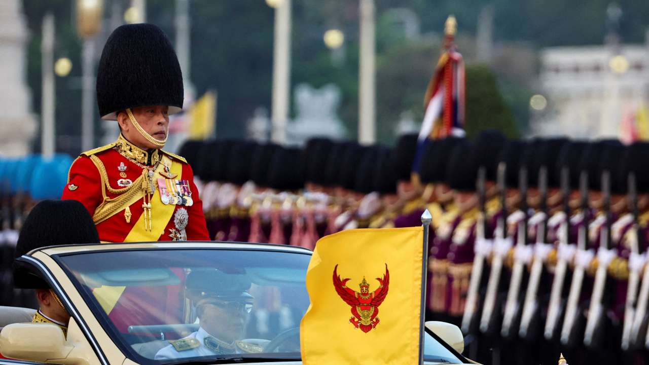 FILE PHOTO: The first Trooping the Colour in 16 years to honor Thailand's King Vajiralongkorn's birthday in Bangkok