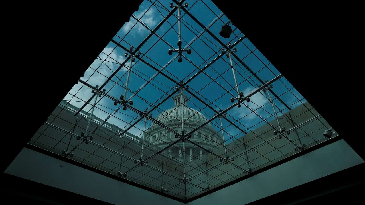 FILE PHOTO: Capitol Dome is seen from the inside of the U.S. Capitol Building in Washington