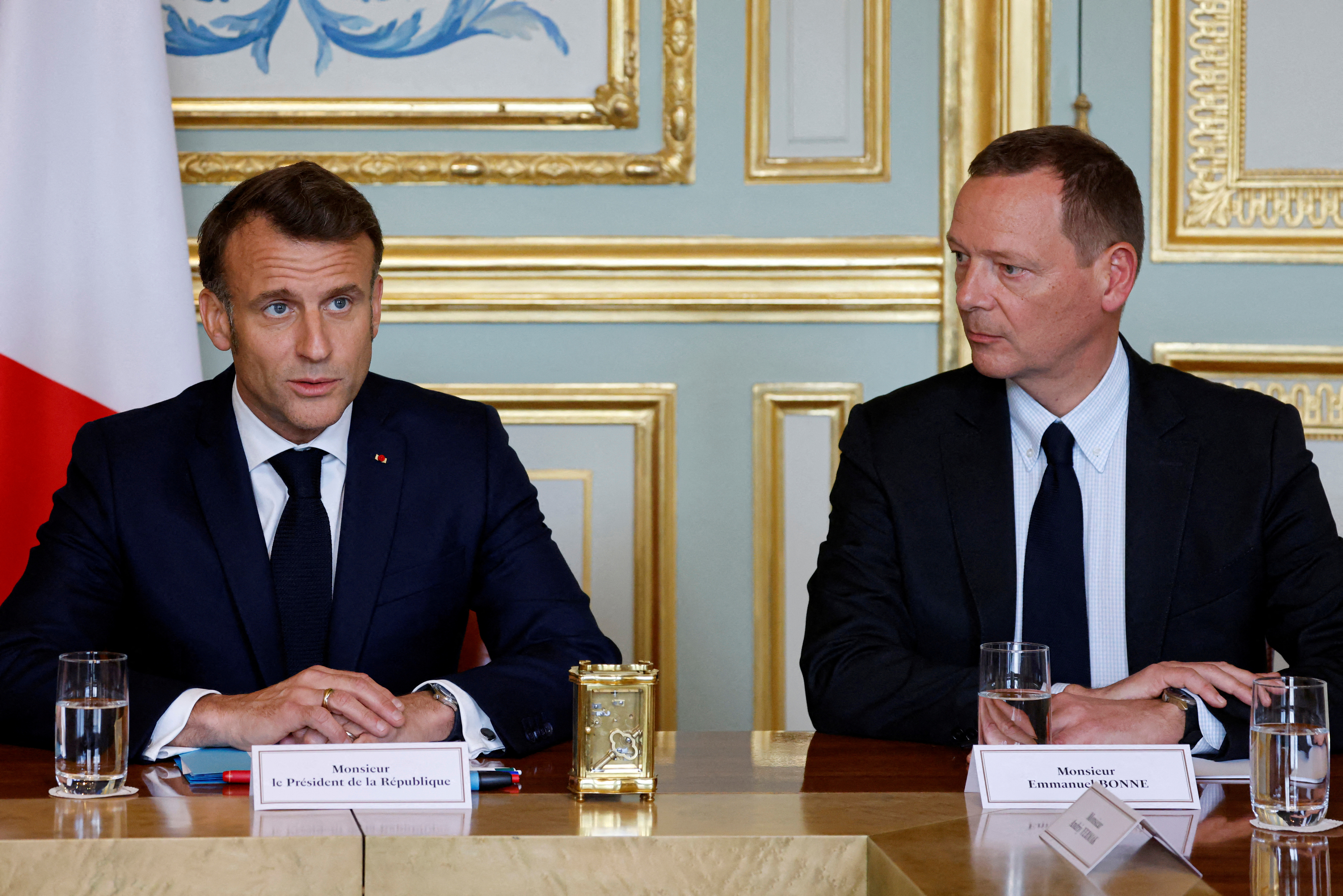 FILE PHOTO: Meeting at the Elysee presidential palace, in Paris
