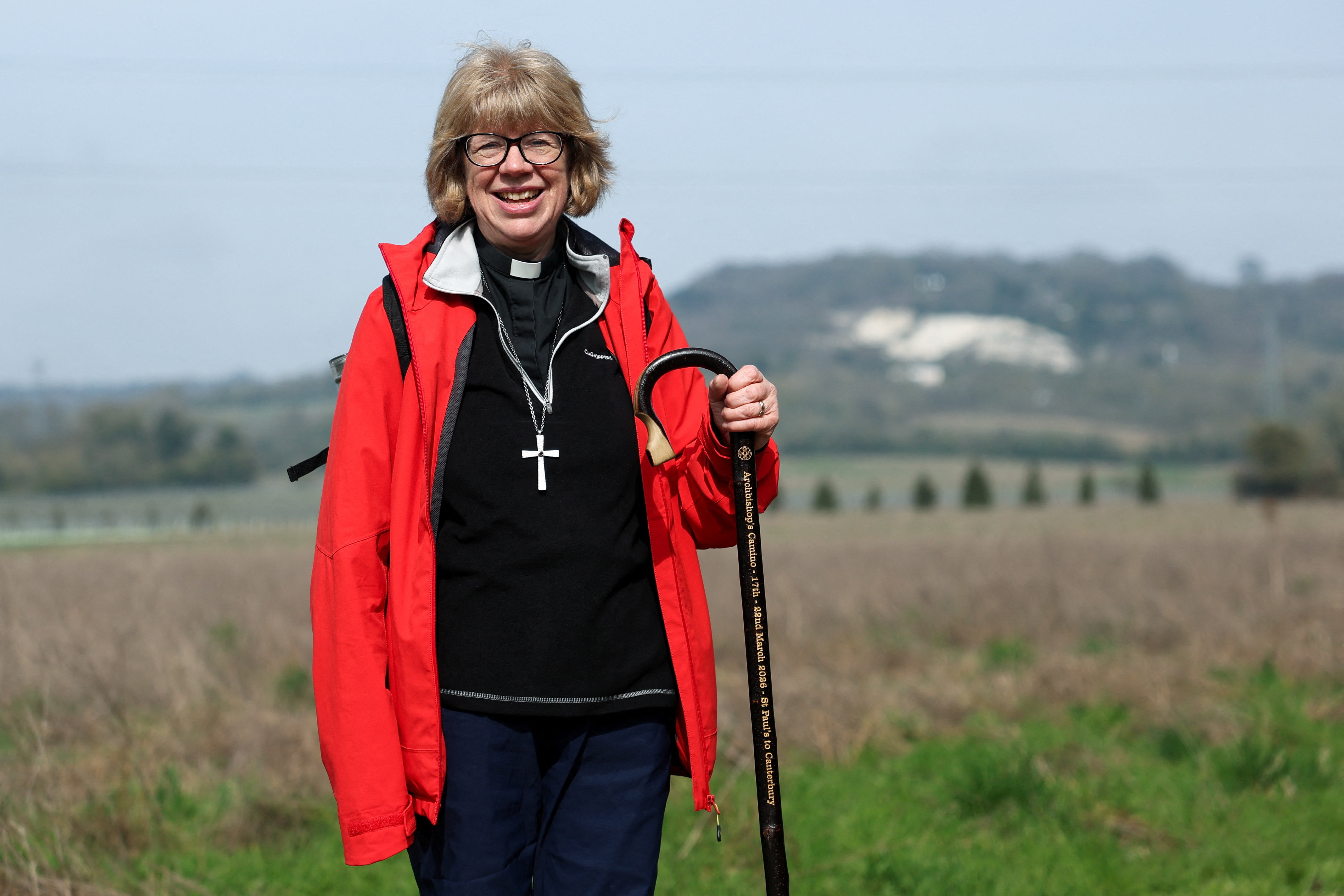 Sarah Mullally takes part in six-day pilgrimage ahead of installation, in Aylesford