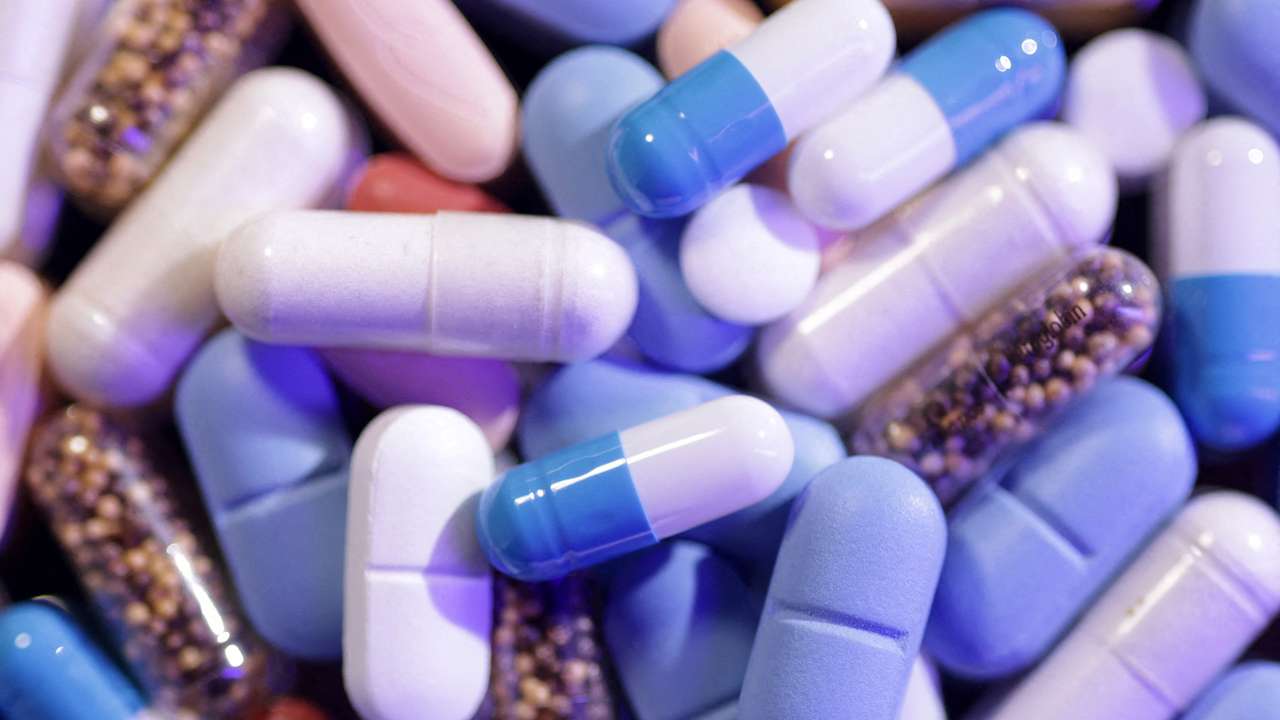 Illustration shows medicines