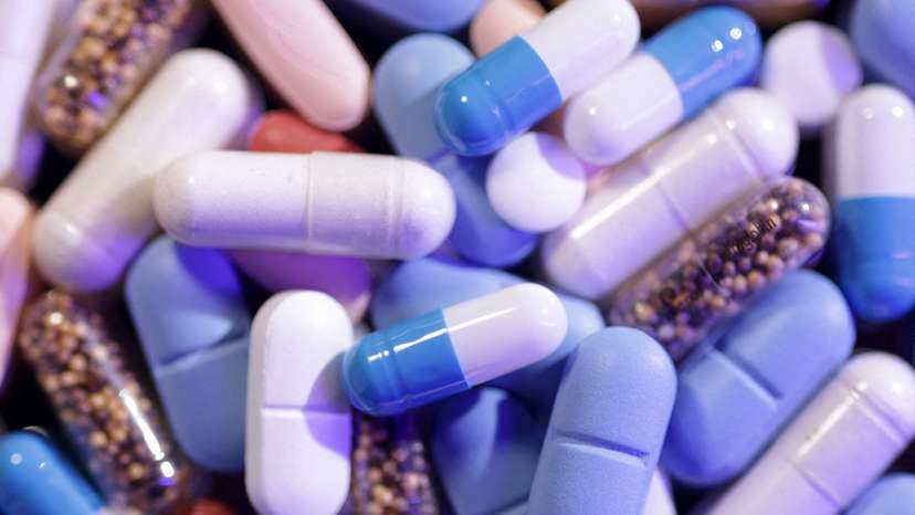 Illustration shows medicines