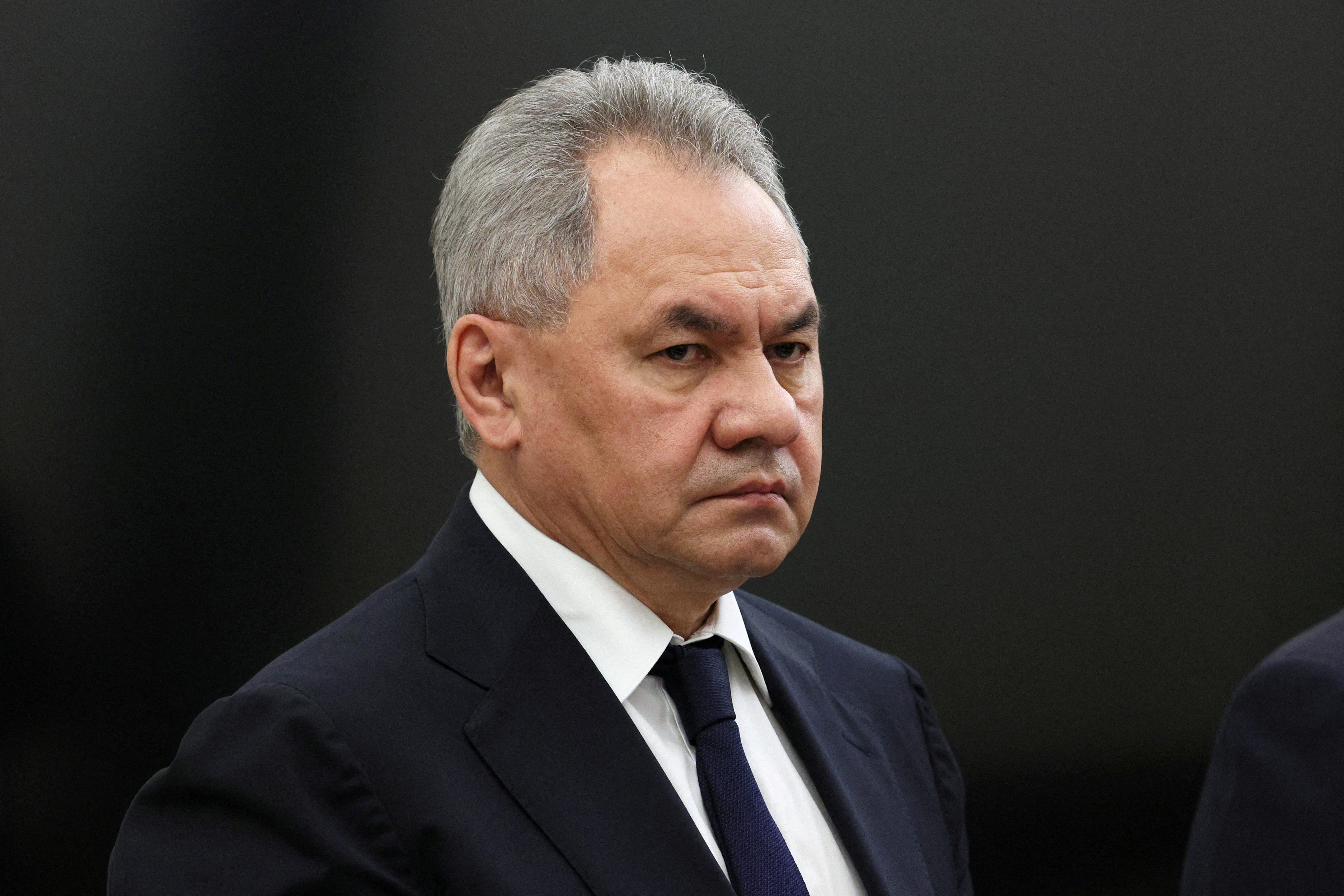 Russian Defence Minister Shoigu attends a meeting of President Putin with heads of security services in Moscow