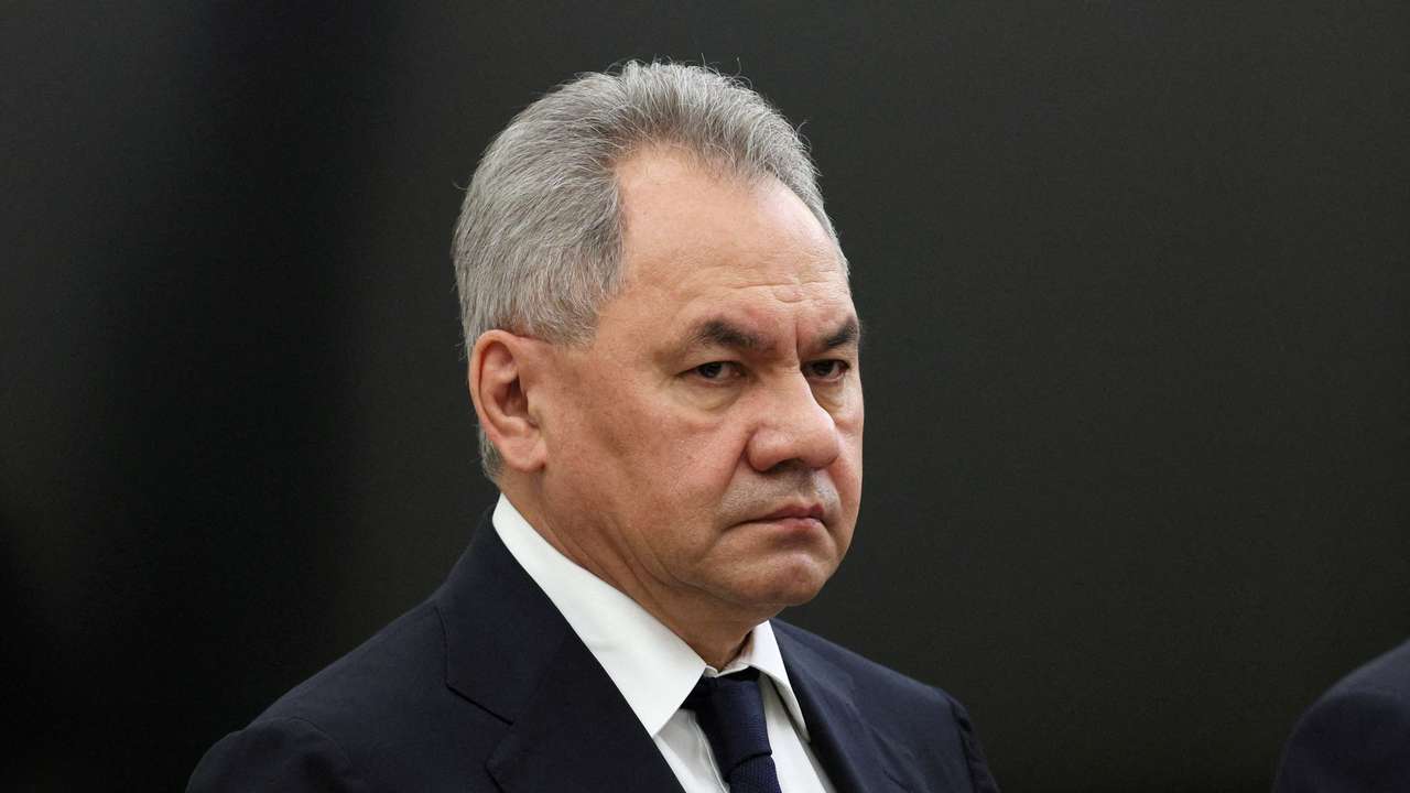 Russian Defence Minister Shoigu attends a meeting of President Putin with heads of security services in Moscow