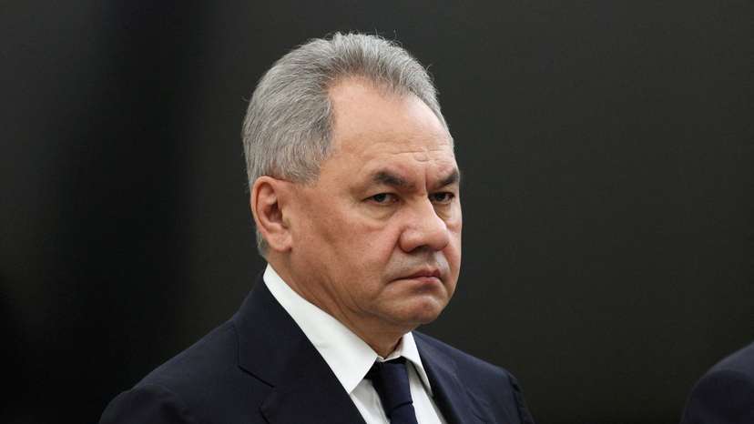 Russian Defence Minister Shoigu attends a meeting of President Putin with heads of security services in Moscow