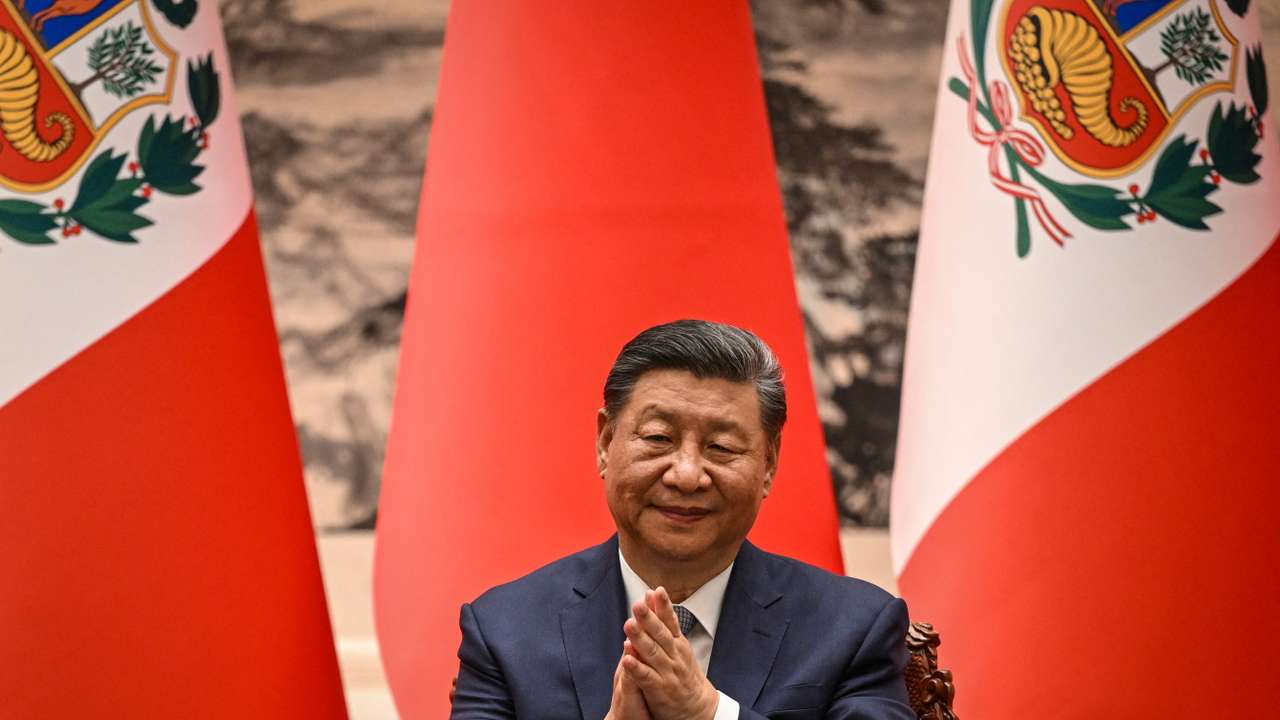 Chinese President Xi Jinping meets his Peruvian counterpart Dina Boluarte