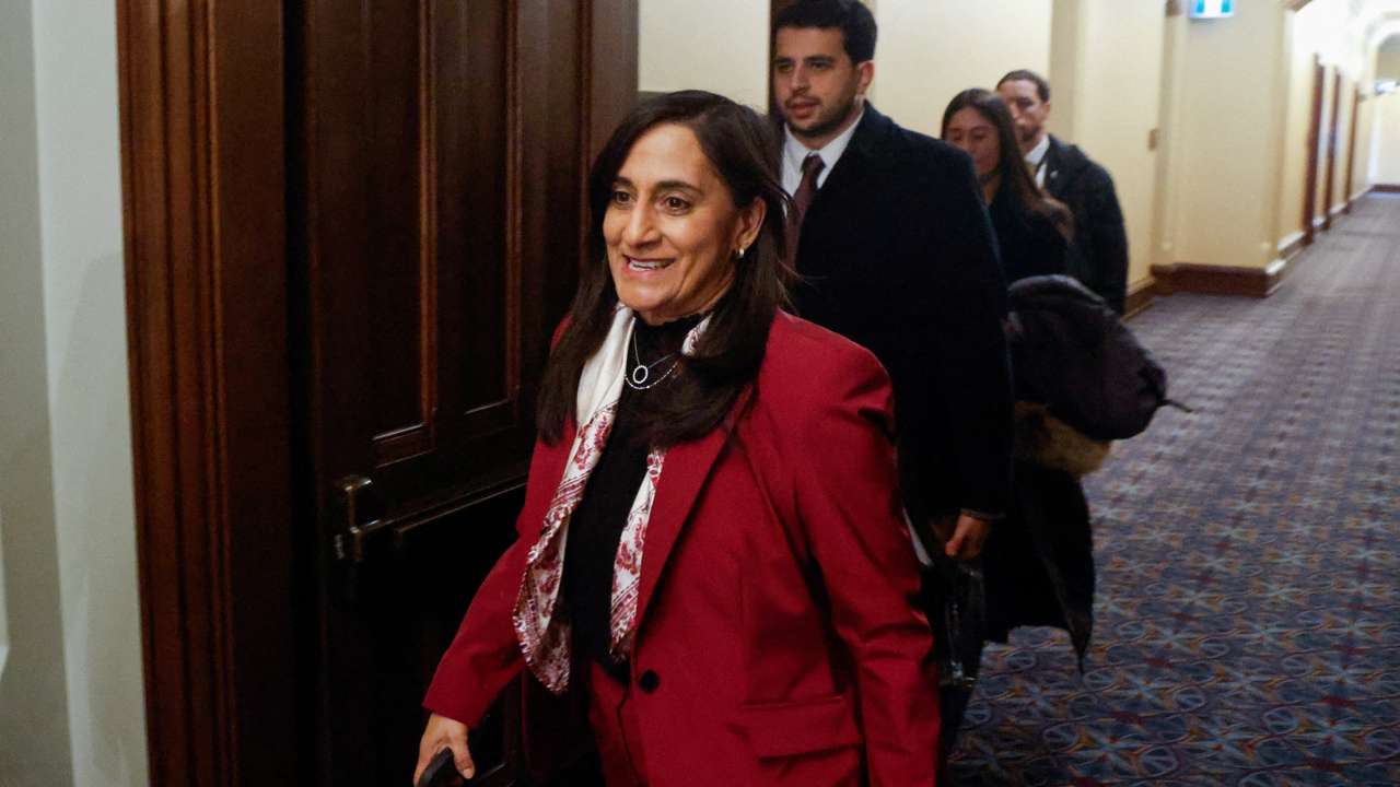 FILE PHOTO: Canada's Prime Minister Carney meets with British Columbia Premier Eby and Alberta Premier Smith on Parliament Hill in Ottawa