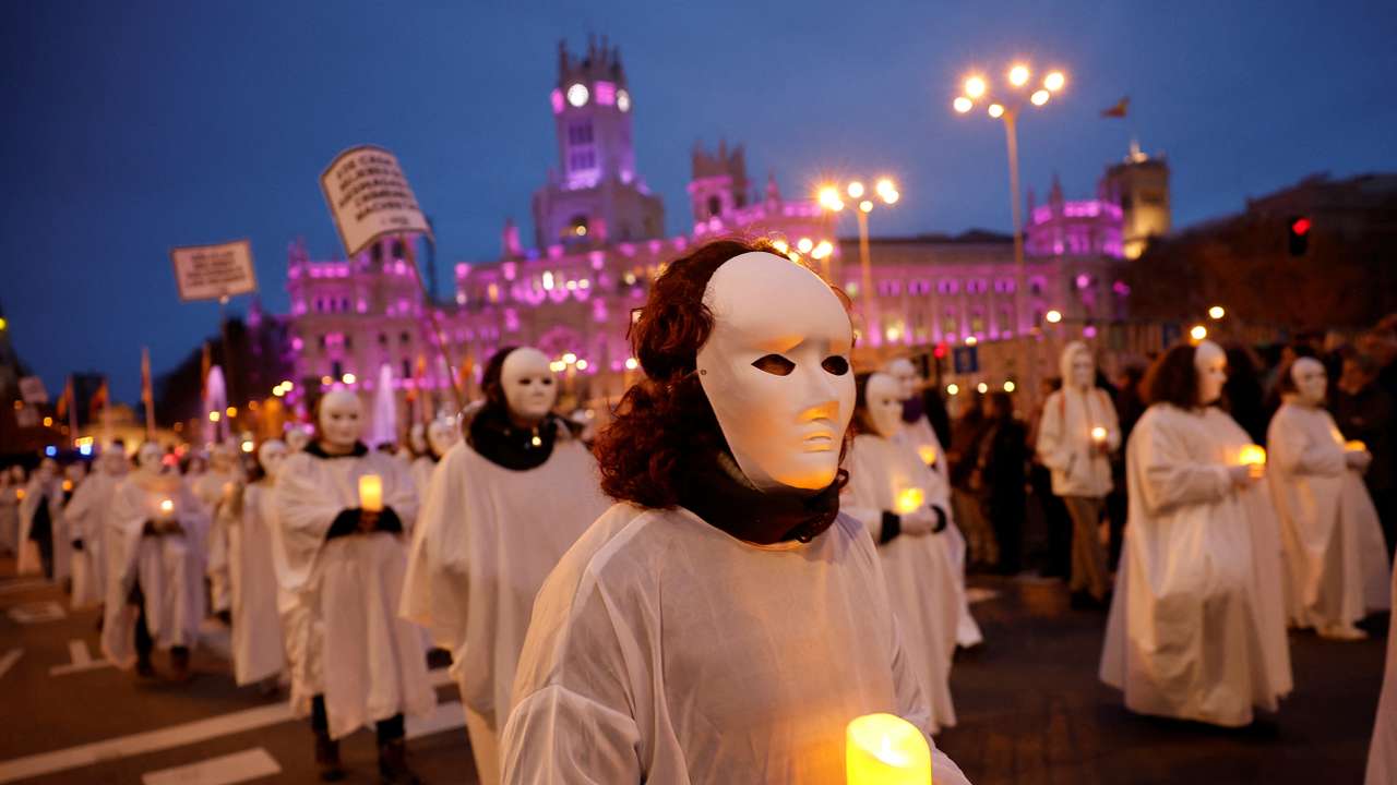 International Women's Day protest in Madrid