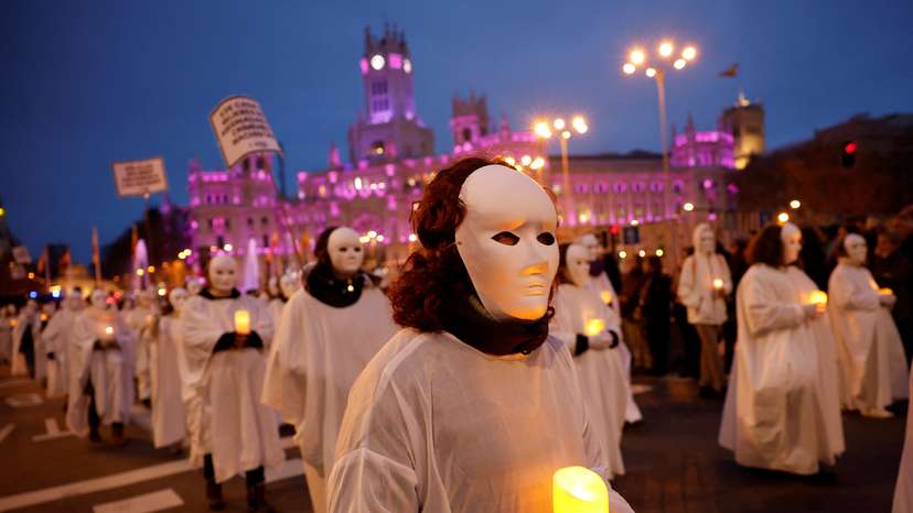 International Women's Day protest in Madrid