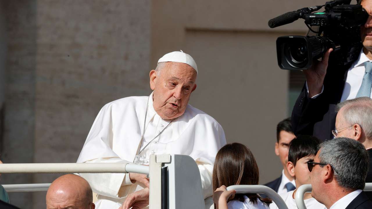 Pope Francis holds the weekly general audience at the Vatican
