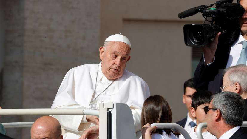 Pope Francis holds the weekly general audience at the Vatican