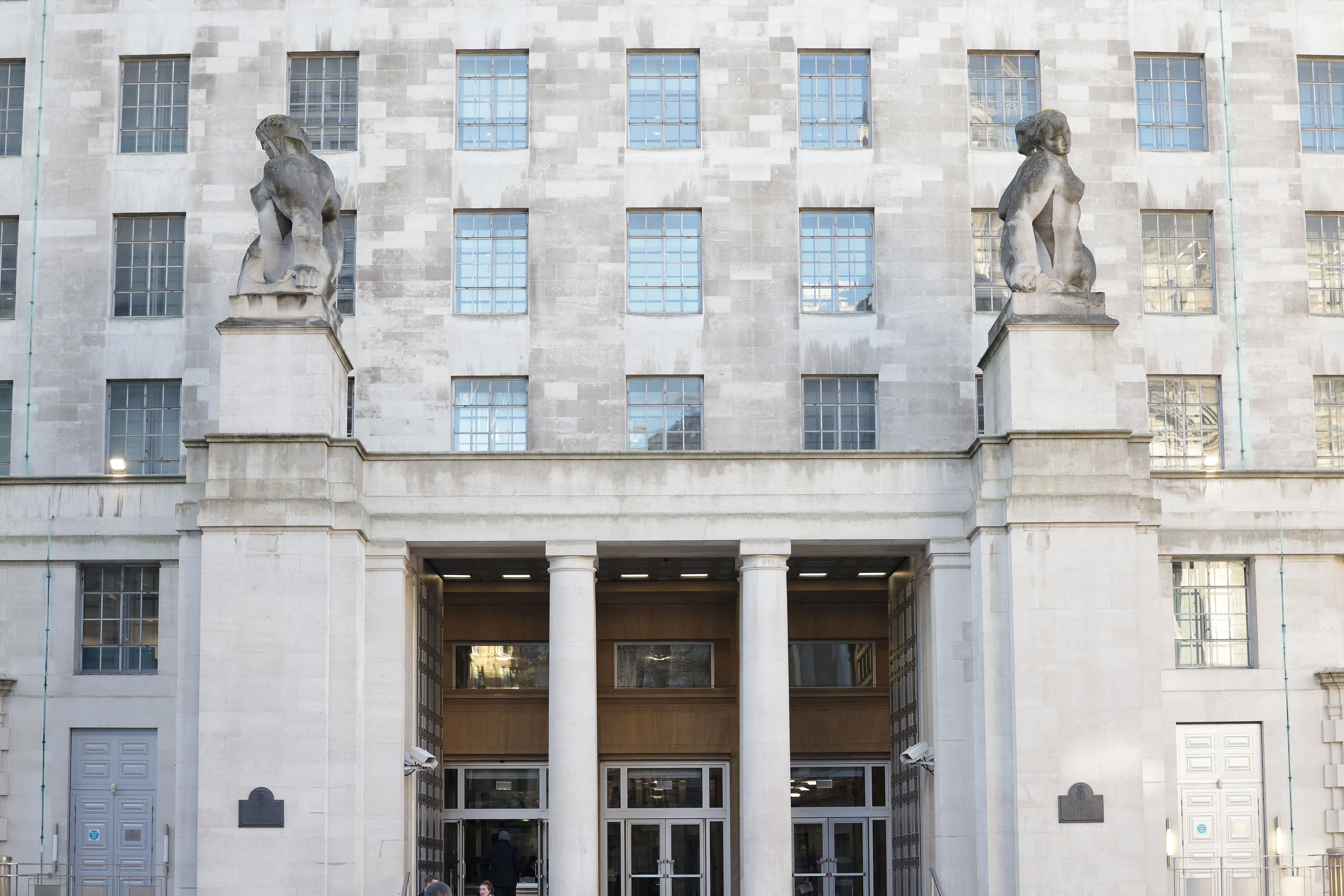 View of Ministry of Defence building in London