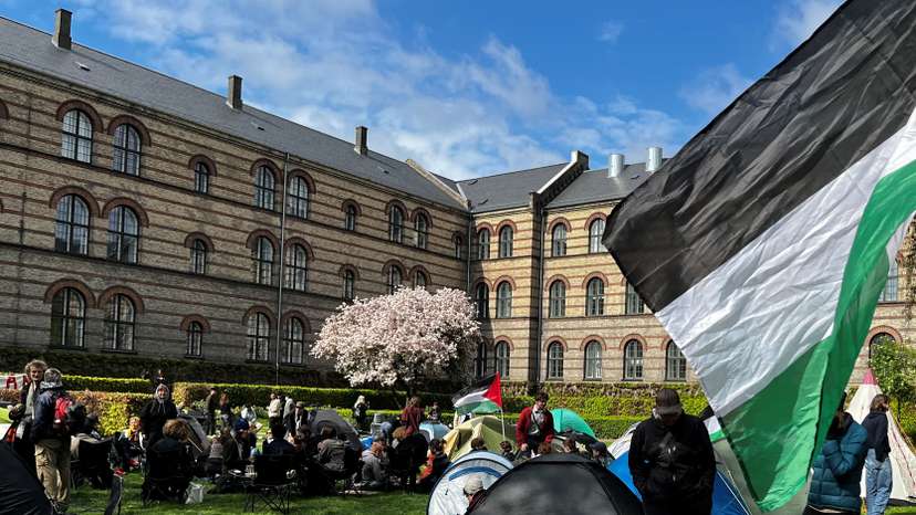 Pro-Palestinian student encampment in Copenhagen