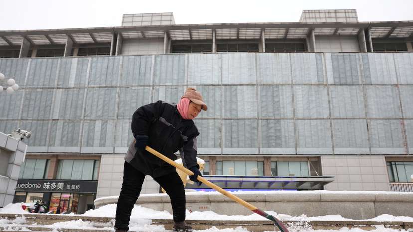 Snowfall in Beijing