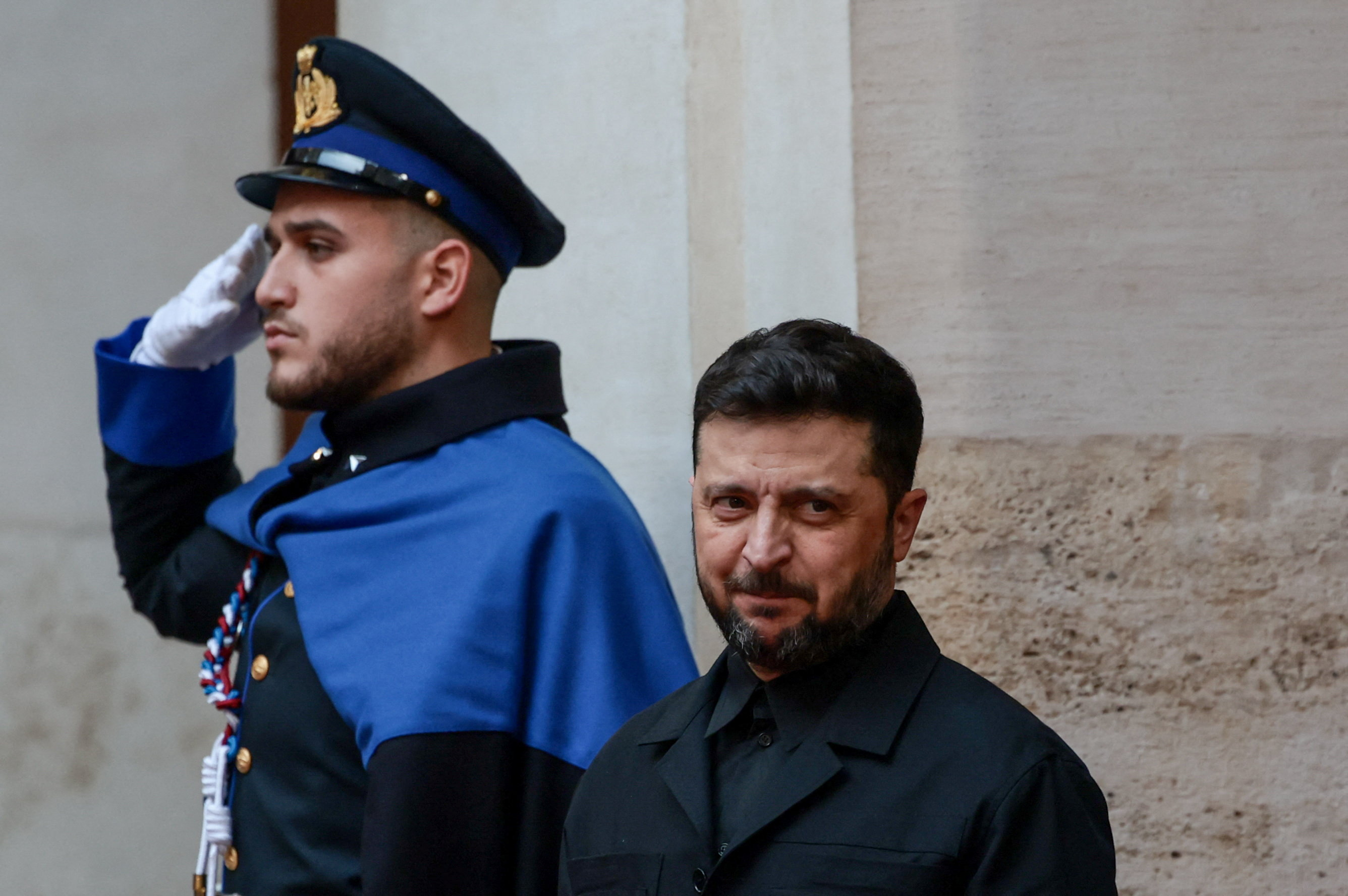 Ukraine's President Zelenskiy meets Italy's PM Meloni in Italy