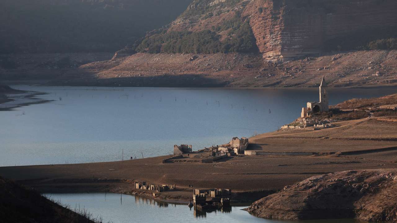 Reservoir volume plummets as Catalonia declares state of emergency over drought