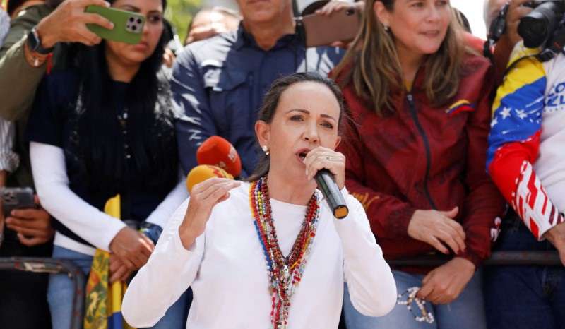 Venezuela's opposition leaders call for a march to defend democracy, in Caracas
