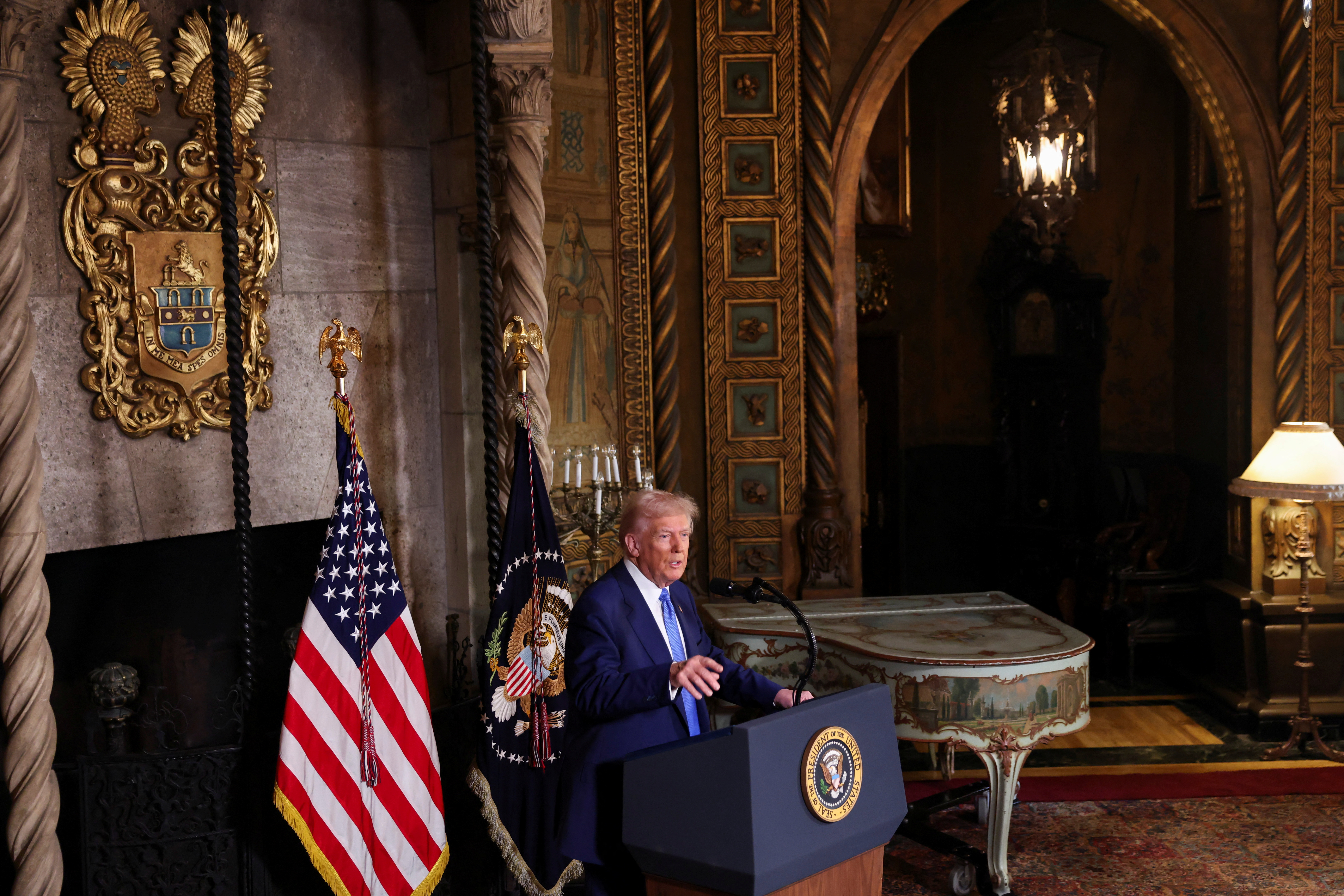 U.S. President Donald Trump, in Mar-a-Lago