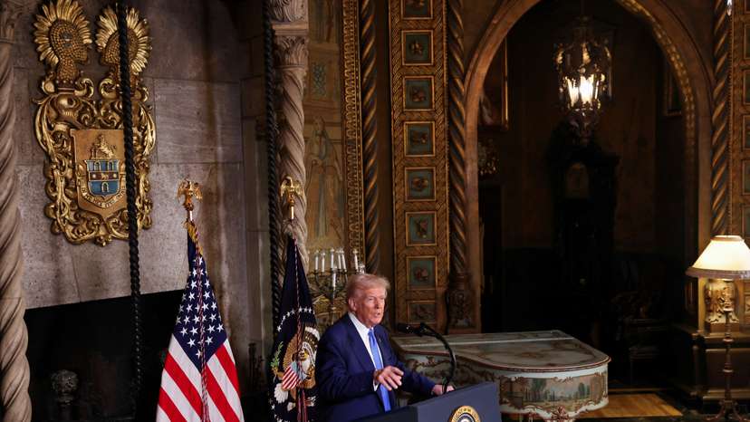 U.S. President Donald Trump, in Mar-a-Lago