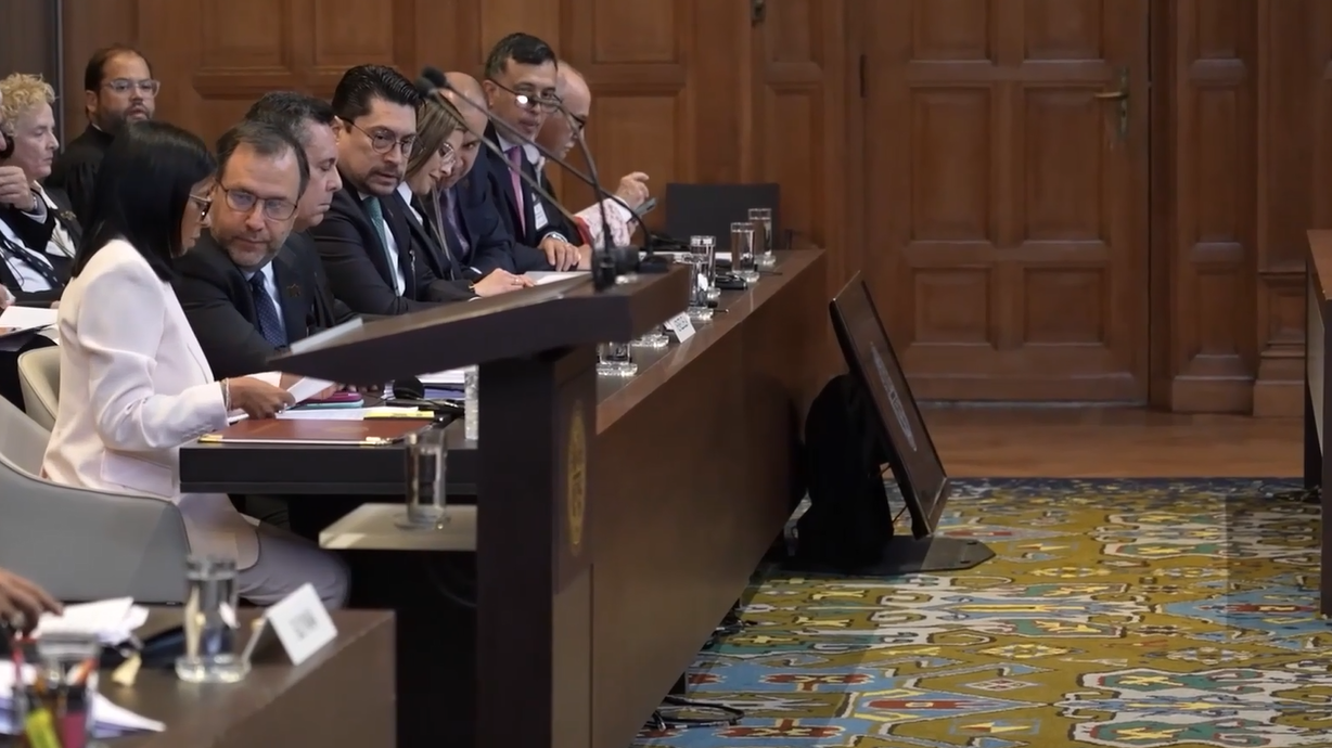 Venezuela’s Delcy Rodríguez defends Essequibo claim at world court