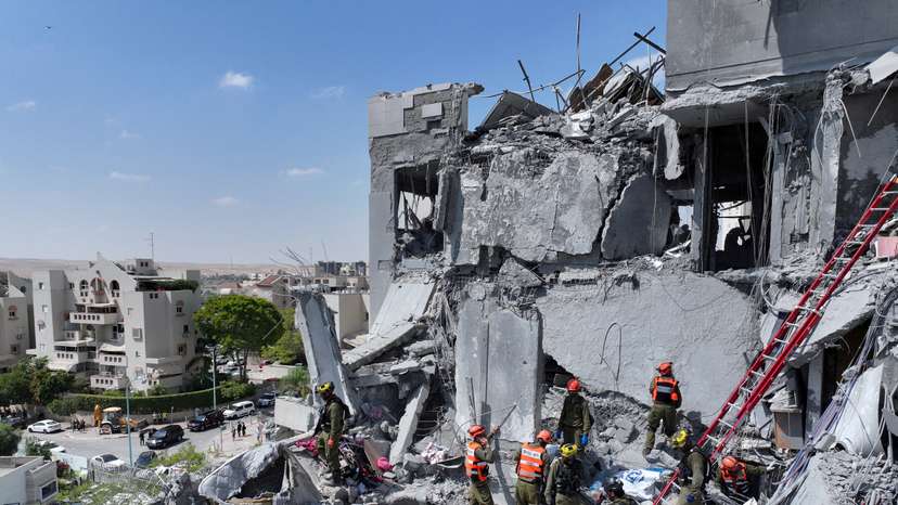 FILE PHOTO: Aftermath of Iran's strike on Israel