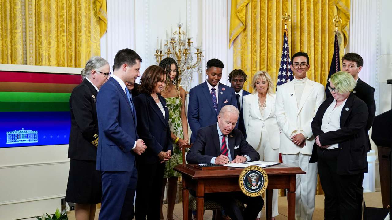 FILE PHOTO: President Biden Hosts Pride Month Event at White House in Washington