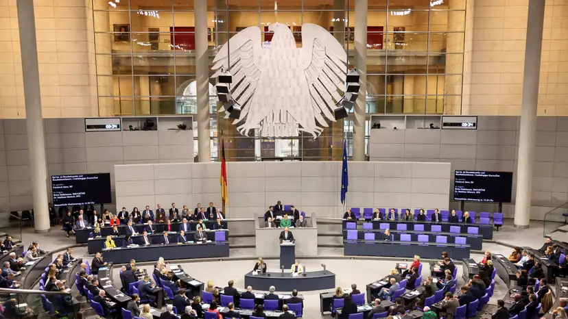 Budget debate at the lower house of parliament Bundestag, in Berlin