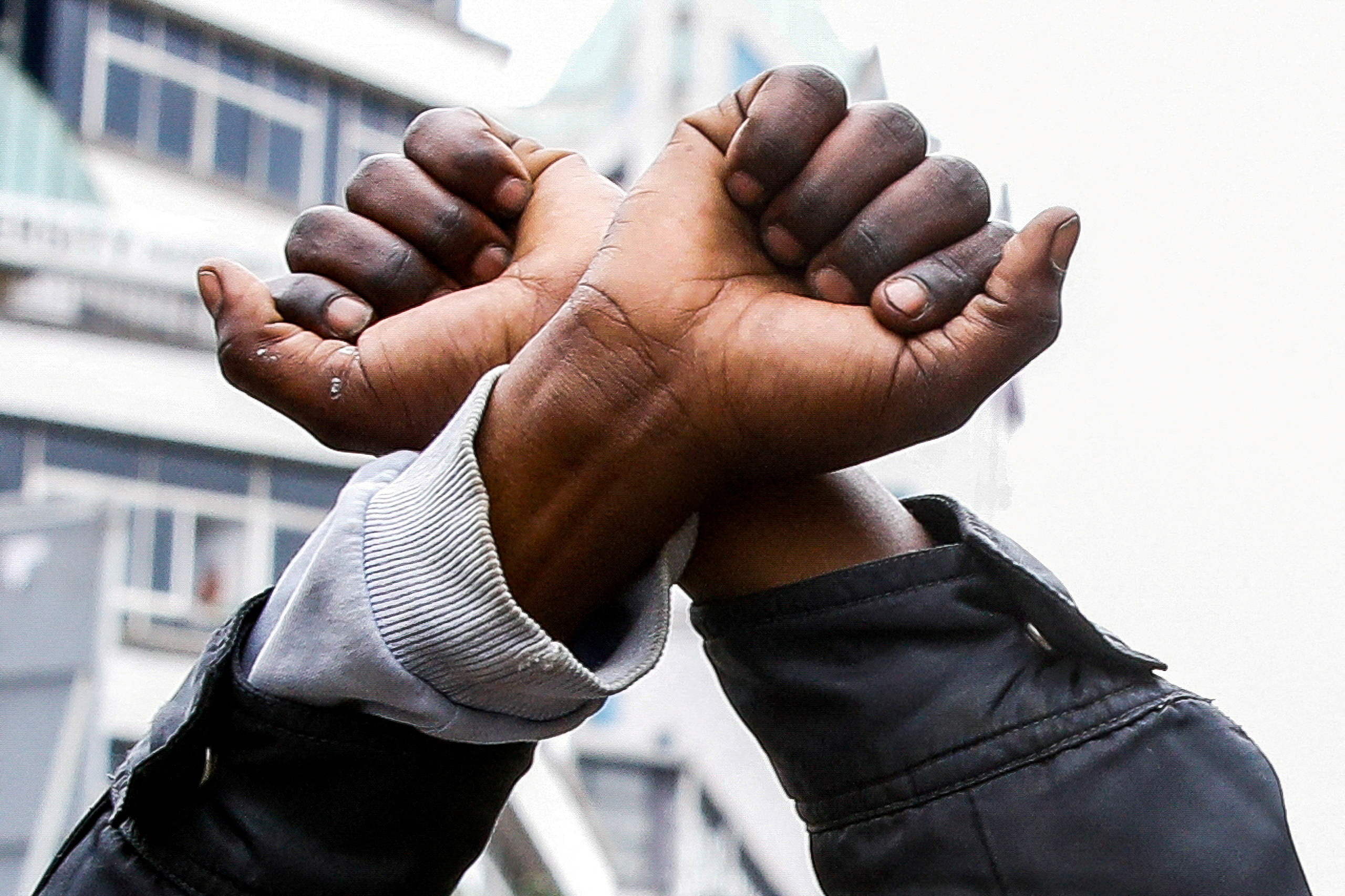 People protest against Kenya's proposed finance bill 2024/2025, in Nairobi