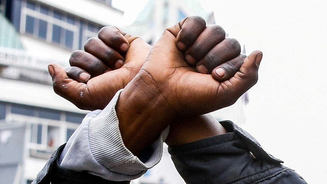 People protest against Kenya's proposed finance bill 2024/2025, in Nairobi