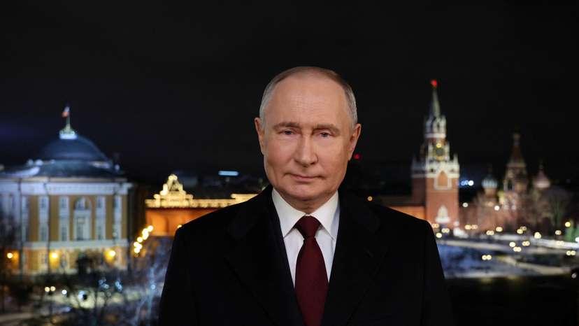Russian President Putin makes his New Year address to the nation in Moscow