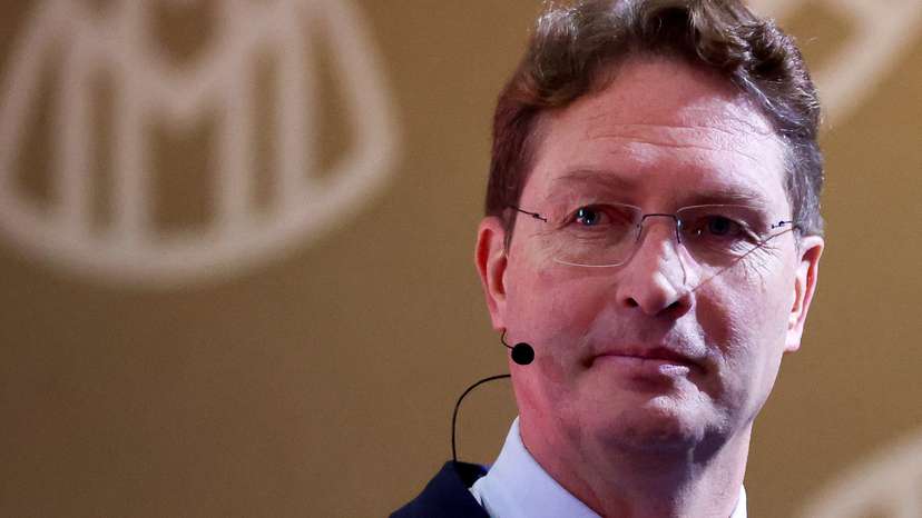 Ola Kallenius, CEO of Mercedes-Benz, and new president of the European Automobile Manufacturers' Association (ACEA) attends a press conference in Brussels