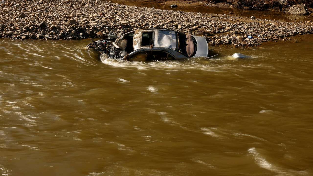FILE PHOTO: Aftermath of flooding by Biala Ladecka river in Zelazno