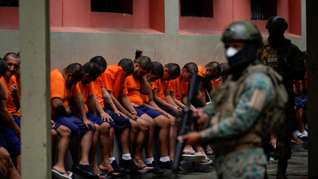 FILE PHOTO: Media tour at the Litoral militarized prison, in Guayaquil