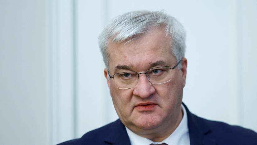 Ukraine's FM Sybiha attends an interview with Reuters in Kyiv