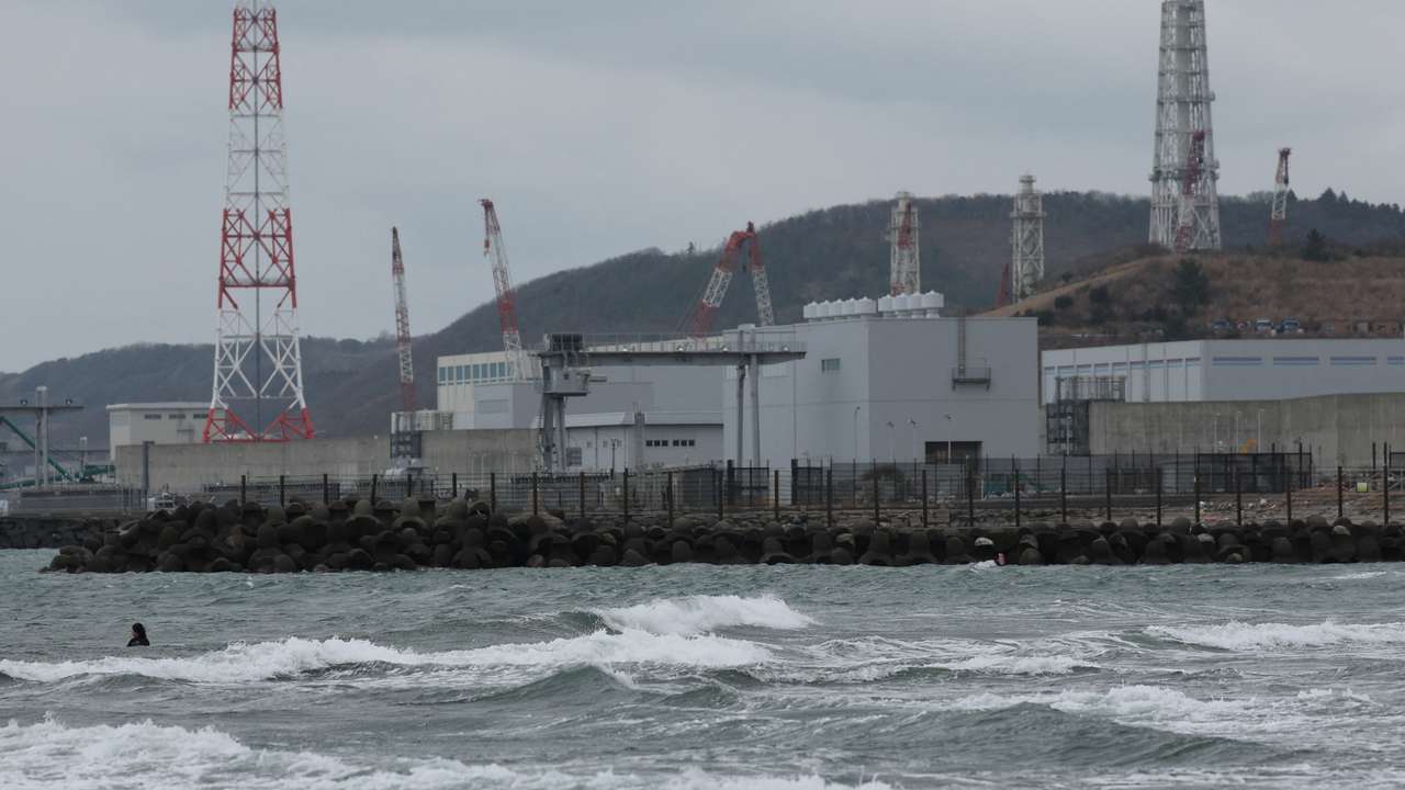 Tokyo Electric Power Company's Kashiwazaki Kariwa nuclear power plant stands along the seaside in Kashiwazaki, Japan