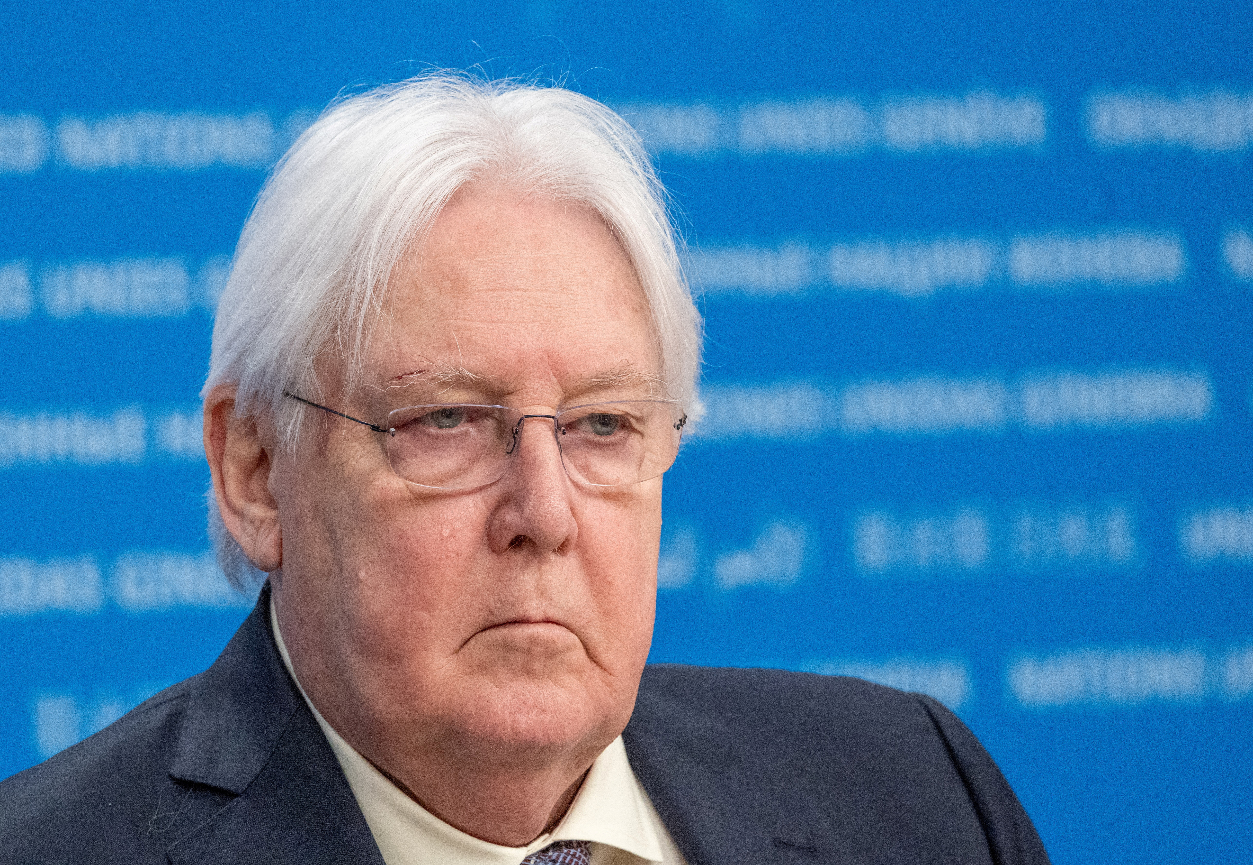 Martin Griffiths, Under-Secretary-General for Humanitarian Affairs and Emergency Relief Coordinator, briefs media