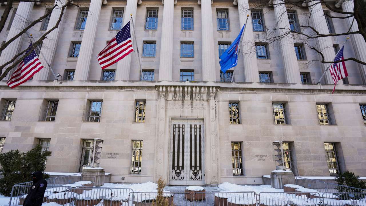 FILE PHOTO: The U.S. Department of Justice building in Washington